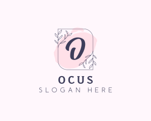 Organic Beauty Cosmetics Letter logo design