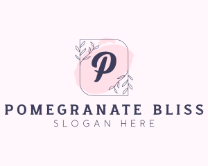 Organic Beauty Cosmetics Letter logo design