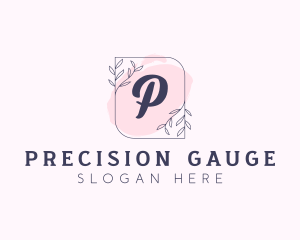 Organic Beauty Cosmetics Letter logo design