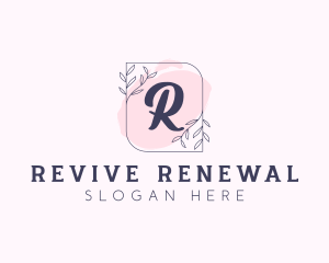 Organic Beauty Cosmetics Letter logo design