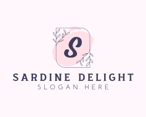 Organic Beauty Cosmetics Letter logo design