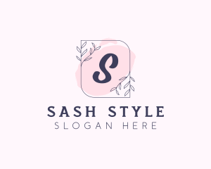 Organic Beauty Cosmetics Letter logo design