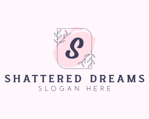 Organic Beauty Cosmetics Letter logo design