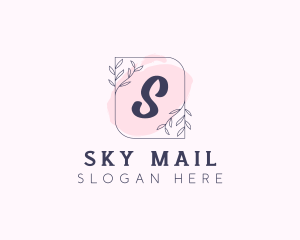 Organic Beauty Cosmetics Letter logo design