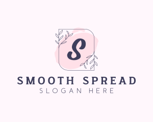 Organic Beauty Cosmetics Letter logo design