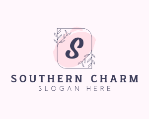 Organic Beauty Cosmetics Letter logo design