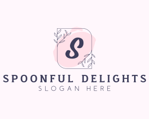 Organic Beauty Cosmetics Letter logo design