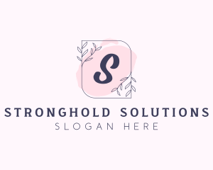 Organic Beauty Cosmetics Letter logo design