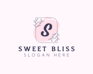 Organic Beauty Cosmetics Letter logo design