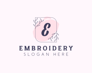 Organic Beauty Cosmetics Letter logo design