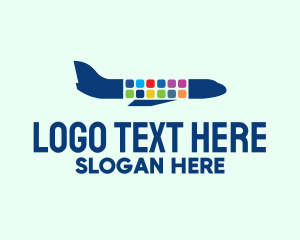 Mobile App Plane  Logo
