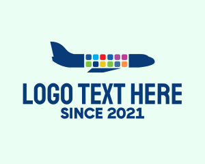 Travelling - Mobile App Plane logo design