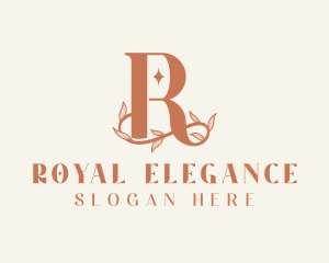 Feminine Beauty Letter R logo design