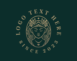 Cosmetology - Gold Goddess Beauty logo design