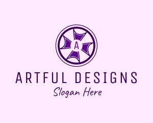 Cross Wheel Interior Design logo design