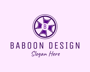 Cross Wheel Interior Design logo design