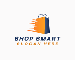 Fast Shopping Bag Retail logo design