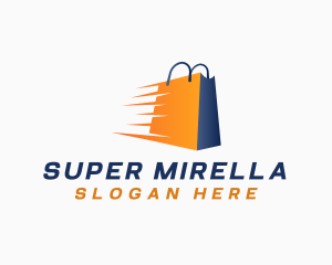 Retailer - Fast Shopping Bag Retail logo design
