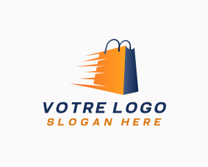 Shopping - Fast Shopping Bag Retail logo design