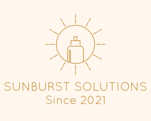 Sunburst - Elegant Vape Sun logo design