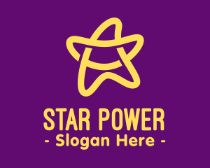 Celebrity - Yellow Fancy Star logo design