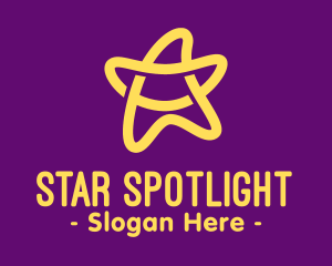 Yellow Fancy Star logo design