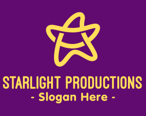 Showbiz - Yellow Fancy Star logo design