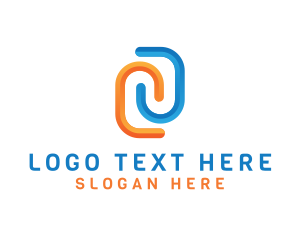 Wireless - Futuristic 3D Letter N logo design