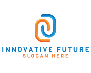 Future - Futuristic 3D Letter N logo design