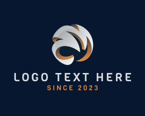 Web - Digital Technology 3D Sphere logo design