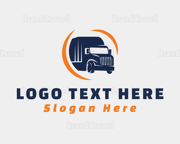 Delivery Transportation Truck Logo