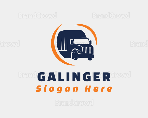 Delivery Transportation Truck Logo