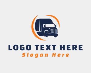 Dump Truck - Delivery Transportation Truck logo design