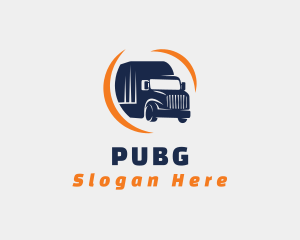 Delivery Transportation Truck  Logo