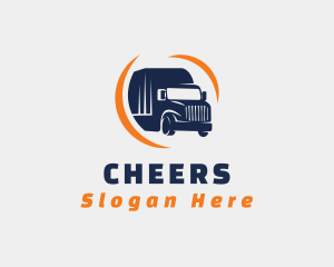 Delivery Transportation Truck  Logo
