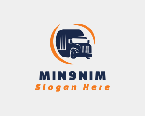 Delivery Transportation Truck  Logo