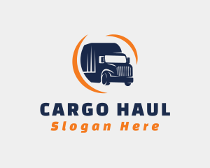 Delivery Transportation Truck  logo design