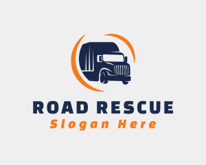 Towing - Delivery Transportation Truck logo design