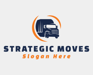 Delivery Transportation Truck  logo design