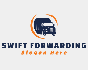 Delivery Transportation Truck  logo design