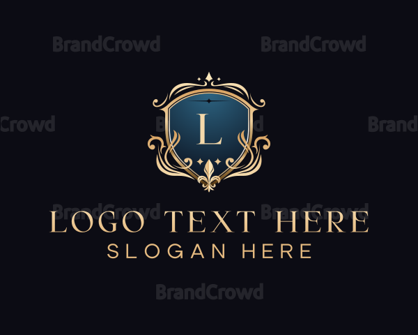 Luxury Crest Shield Logo