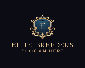 Luxury Crest Shield logo design