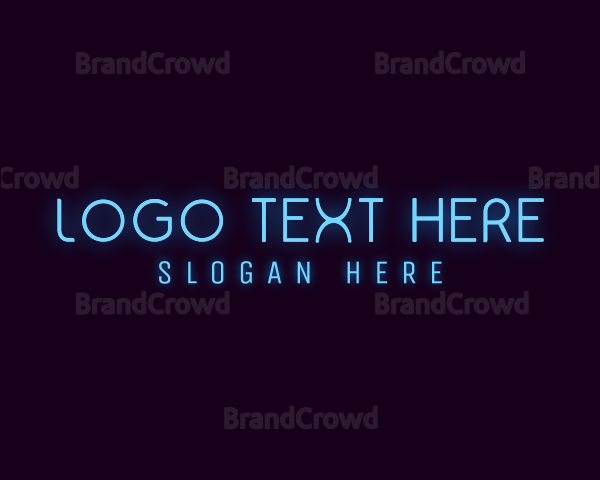 Modern Neon Business Firm Logo