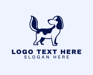 Animal Hospital - Cute Puppy Dog logo design