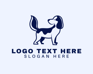 Vet - Cute Puppy Dog logo design