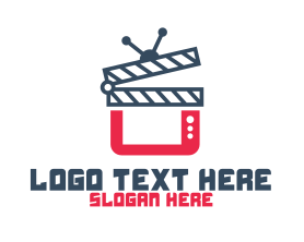 Hollywood - TV Movie Channel Vlog YouTube logo design