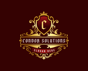 Royal Shield Crown logo design