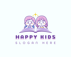 Kids Learning Book logo design