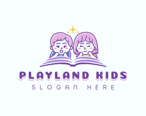 Kids Learning Book logo design