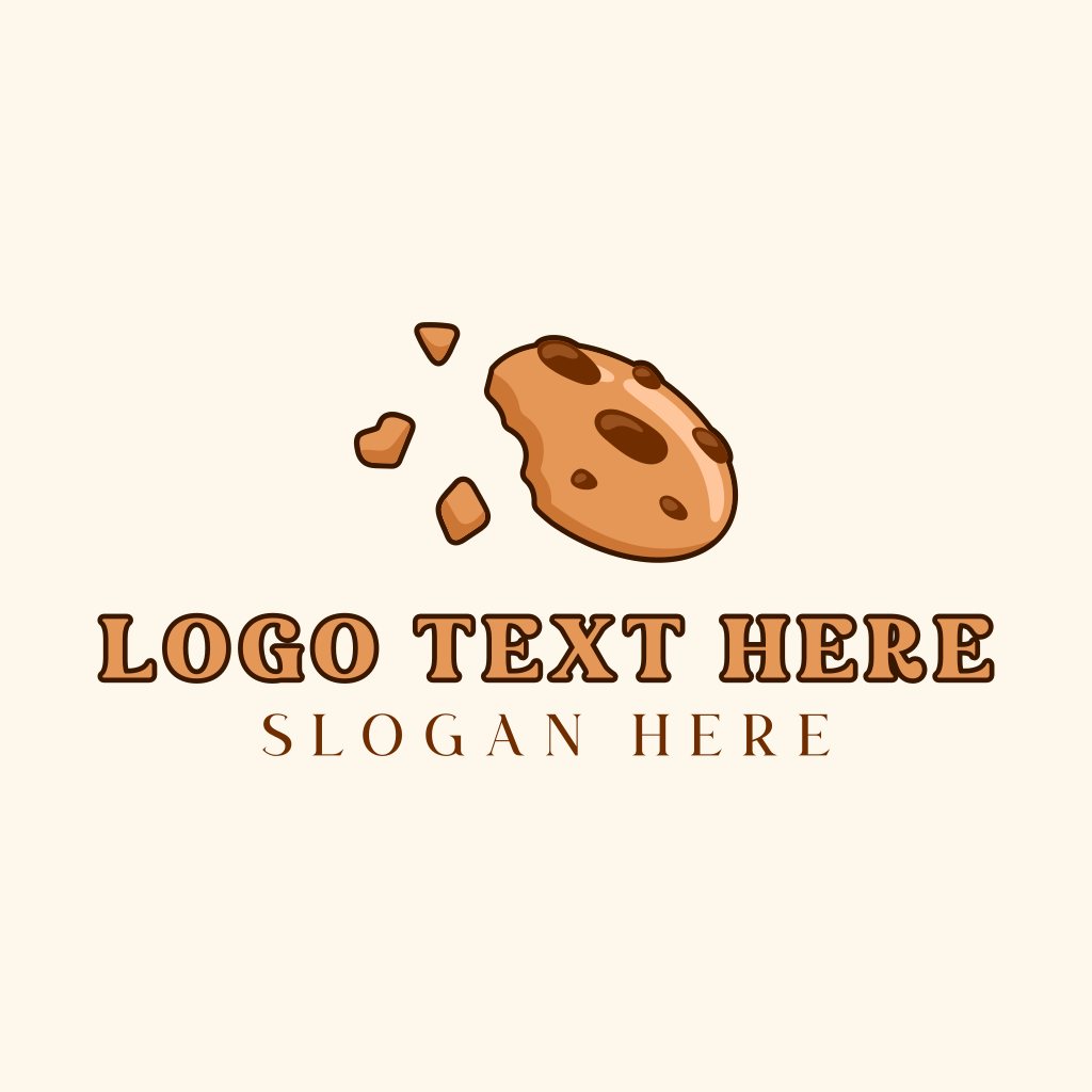 Chocolate Chip Cookie Dessert Logo | BrandCrowd Logo Maker